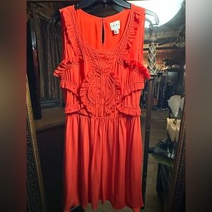 Reiss silk dress, lined, lots of detail in the top.